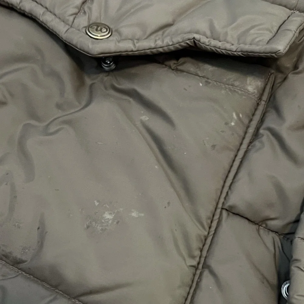 Vtg Walls Blizzard Pruf Insulated Puffer Jacket Beige Mens XLT Faux Fur - Picture 6 of 11